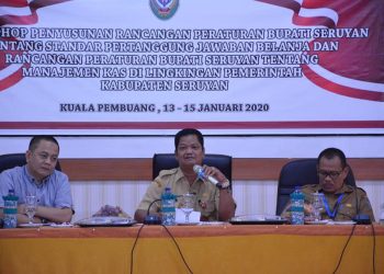 Sekda Seruyan Pimpin Workshop Penyusunan Dua Rancangan Perbup