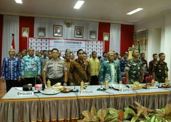 Pemkab Seruyan Video Conference Dengan Gubernur Kalteng
