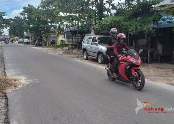 Warga Sampit Masih Enggan Gunakan Masker Saat Berkendara