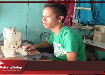 Penjahit Di Komplek Pasar Kameloh Kebanjiran Order Pembuatan Masker