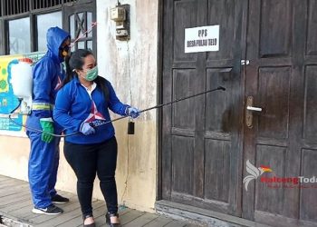 Anggota Dewan Kapuas Ikut Aksi Penyemprotan Disinfektan