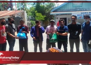 Jelang Puasa Komunitas Karyawan Swasta Palangka Raya Berbagi Sembako