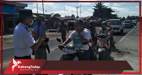 Gegara Tak Gunakan Masker, 82 Pengendara Hendak Masuk Palangka Raya di Suruh Pulang
