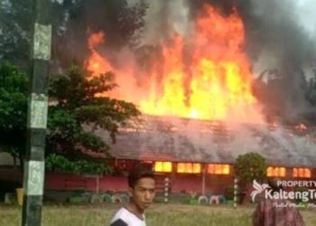 Sekolah SDN 2 Asam Baru Terbakar, 4 Ruangan Ludes Dilalap Si Jago Merah