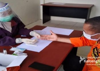 21 Perseonel Basarnas Palangka Raya Jalani Rapid Test Covid-19