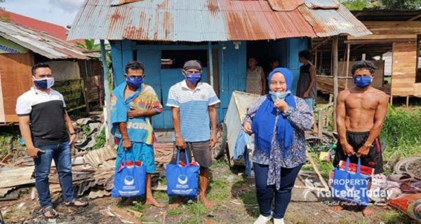 Fraksi Partai NasDem Kalteng Bagikan Sembako Untuk Para Wartawan