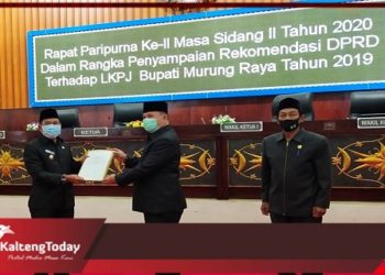 DPRD Mura Sampaikan Rekomendasi Atas LKPJ Tahun Anggaran 2019