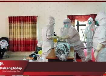 Agar Tak Gagap Saat Lakukan Pemakaman Jenasah Covid-19, Gugus Tugas Mura Lakukan Simulasi
