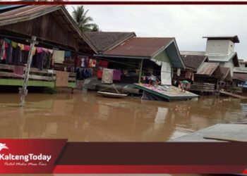 Sungai Laung Melup, 300 Rumah Warga di Batu Bua Kebanjiran