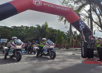 Polres Kotim Distribusikan 10 Ton Beras Kepada Warga Terdampak Covid-19