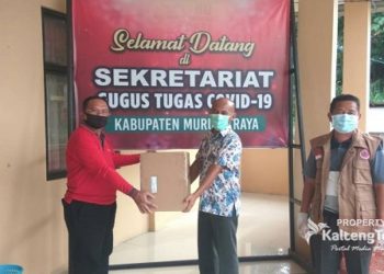 Gubernur Kalteng Berikan 20 Ribu Masker Untuk Gugus Tugas Covid-19 Murung Raya