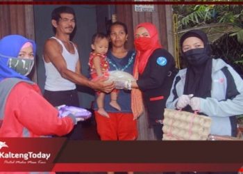 Boos Peduli Sampit Sudah Salurkan 1,5 Ton Beras dan 80 Paket Sembako