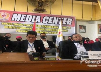 KONI Kalteng Hadiri Rakor KONI se-Indonesia Secara Virtual