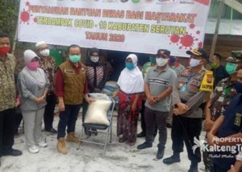 45 Ribu KK Warga Kabupaten Seruyan Terima Bantuan Beras