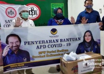 Partai Nasdem Kalteng Berikan Bantuan Baju APD Untuk Tim Medis Kalteng