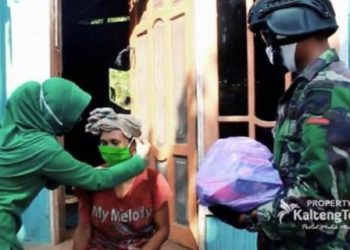 Kipan C Yonif Rider 631 Antang Sisir Warga Kurang Mampu
