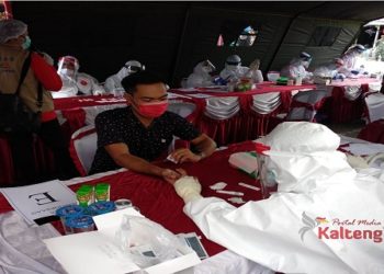Hasil Rapid Tes Covid-19 di Pasar Kuala Kapuas : 3 Pedagang Reaktif