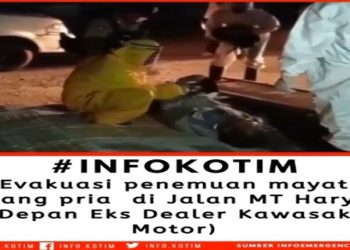 Warga Sampit Digegerkan Penemuan Mayat di Jalan MT Haryono