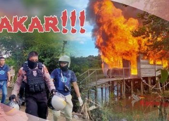 bakar rumah bandar narkoba