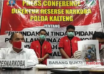 Jaringan Narkoba Lintas Provinsi Di Gulung Polda Kalteng