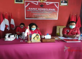 DPC PDIP Pulang Pisau Hadiri Rapat Konsolidasi Partai Lewat Vidcon