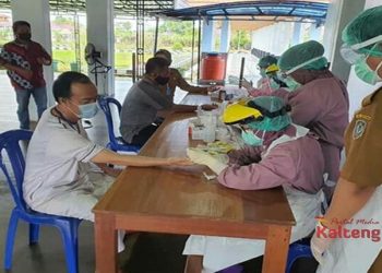 Seluruh Penghuni Rujab Bupati Seruyan Turut Jalani Pemeriksaan Rapid Test
