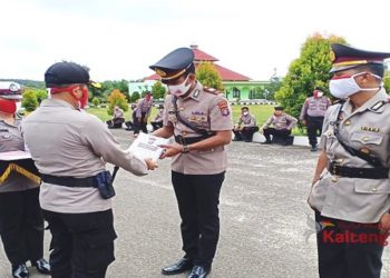 Sejumlah Perwira di Polres Gunung Mas Dimutasi
