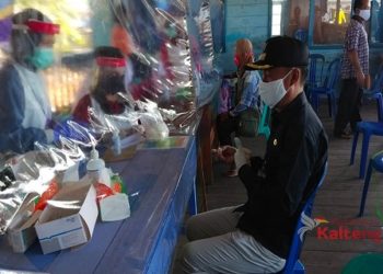 154 Warga Kapuas Barat Rapid Tes Massal, 3 Orang Reaktif Covid-19