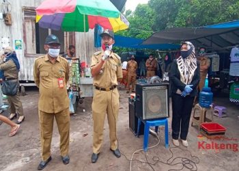 Gugus Tugas Covid-19 Pulang Pisau Lakukan Sosialisasi di Desa Pamarunan