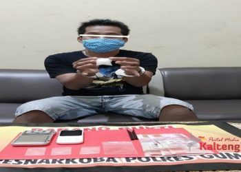 Polres Gumas Amankan Barbuk 14,7 gram Narkoba