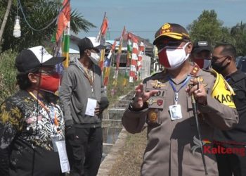 Kampung Percontohan Antisipasi Covid-19 Jalan Menteng 12 Di Puji Kapolda Kalteng