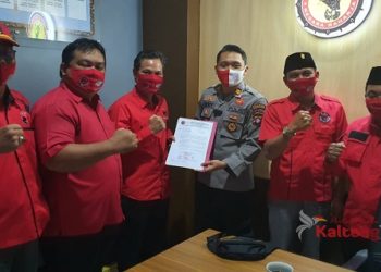 DPC PDIP Kabupaten Kapuas Laporkan Pelaku Pembakaran Bendara Partai Ke Polisi