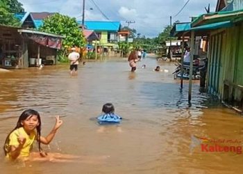 Ratusan Rumah dan Jalan di Kecamatan Mentaya Hulu Tergenang Banjir