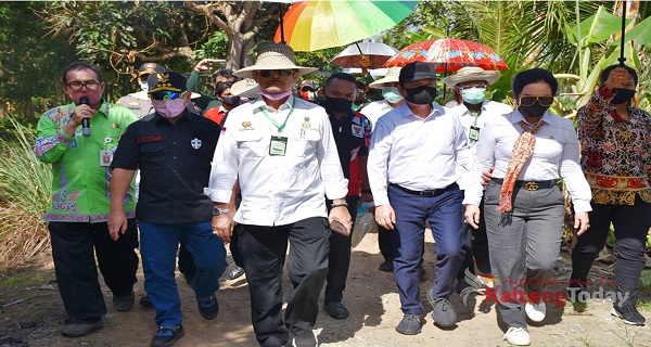 Mentan Tinjau Lumbung Padi di Kabupaten Kapuas