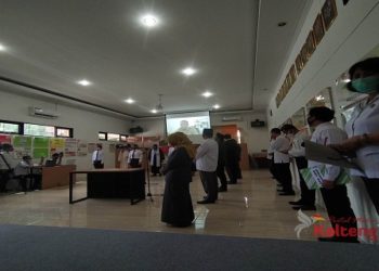 90 Anggota PPS Dilantik KPU Palangka Raya Secara Daring