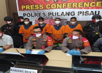 Komplotan Pencuri 21 Laptop Milik SMKN 1 Persiapan Sebangau Di Cokok Polisi