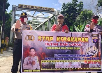 Antisipasi Karhutla, Polsek Murung Lakukan Patroli Dialogis