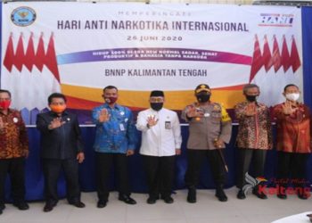Kapolda Kalteng Hadiri Peluncuran Website aduannarkoba.bnn.go.id