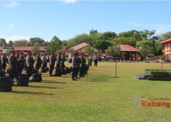 Polda Kalteng Kirim 130 Personel BKO ke Kapuas Untuk PSBB