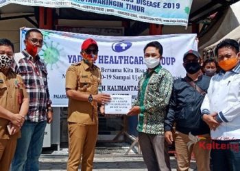 Gugus Tugas Covid-19 Kotim Dapat Bantuan 100 Buah Alat Rapid Test