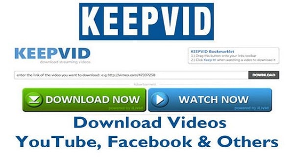 Dowload youtube via keepvid