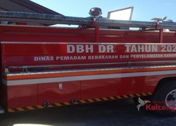 DPKP Kotim Dapat Bantuan 1 Unit Mobil Pemadam Kebakaran