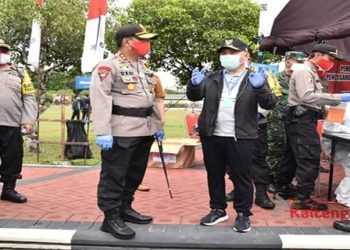 Hasil Rapid Tes Drive Thru Polisi di Bunbes Palangka Raya: 9 Orang Reaktif