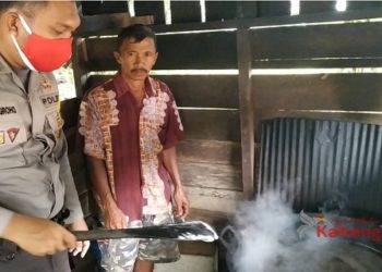 Polsek Hanau Optimalkan Bhabinkamtibmas Bantu Desa Binaan