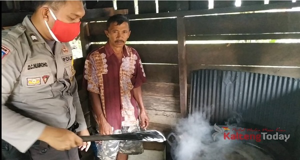 Polsek Hanau Optimalkan Bhabinkamtibmas Bantu Desa Binaan
