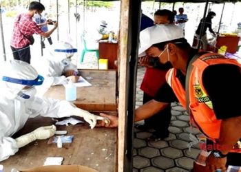 Gunung Mas Menggelar Rapid Tes Massal di Taman Kota