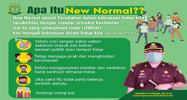 Kejari Mura Sarankan Masyarakat Persiapkan Diri Hadapi "New Normal"