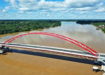 Jembatan Penghubung Kalteng Dan Kalbar Sepanjang 108 Meter Tuntas Di Bangun