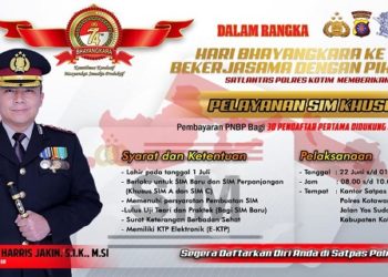 Pembuatan SIM Gratis, Khusus Kelahiran 1 Juli