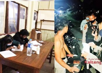 Malam Lebaran, Sabhara Polda Kalteng Gagalkan Aksi Balap Liar